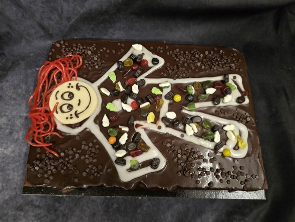 Kagemand/dame chokoladesandkage